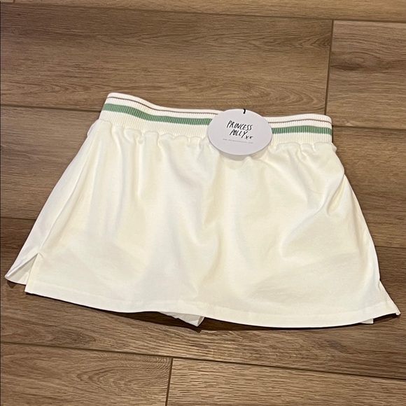 NWT Princess Polly White Emberia Skort with Green Accent US Size 6 - Picture 2 of 13